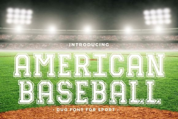 American Baseball Font for Editorial Design