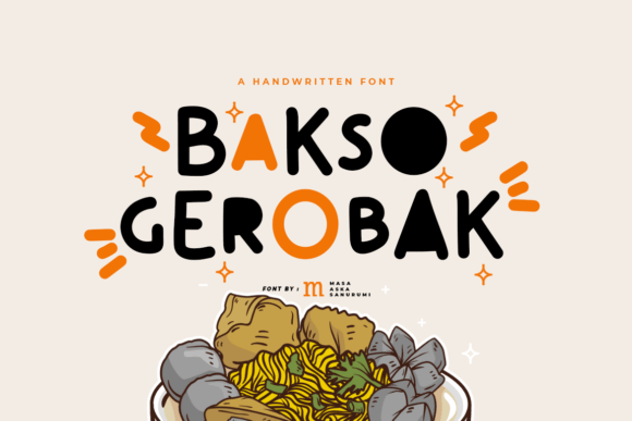 Bakso Gerobak: A Playful Display Font for Scroll-Stopping Campaigns