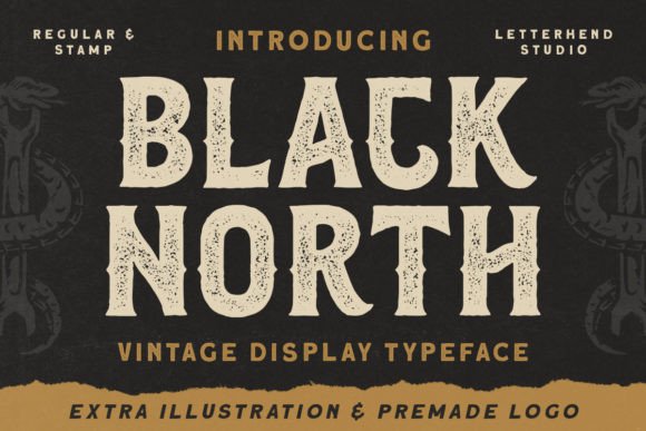 Black North: A Vintage Display Font for Bold Campaign Headlines