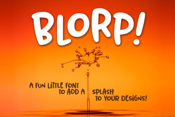 Blorp Display Font for Playful Editorial Design
