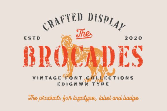 Brocades: A Vintage Display Font Collection Worth Downloading