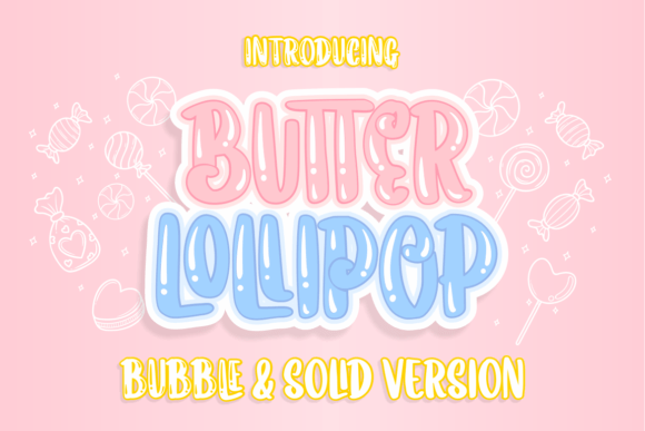 Butter Lollipop Font: Playful Display Fonts for Handmade Creators