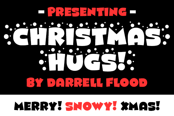 Christmas Hugs Font: A Playful Display Font for Winter Web Design