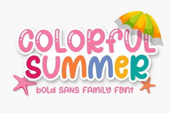 Colorful Summer Font: Sweet Display Type for Creative Projects