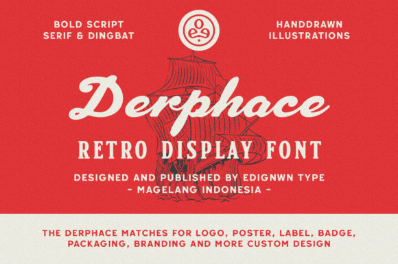 Derphace: A Retro Display Font for Editorial Design