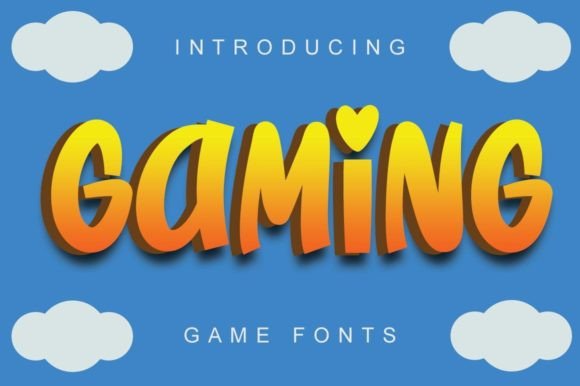Gaming Font: A Playful Display Typeface for Bold Branding