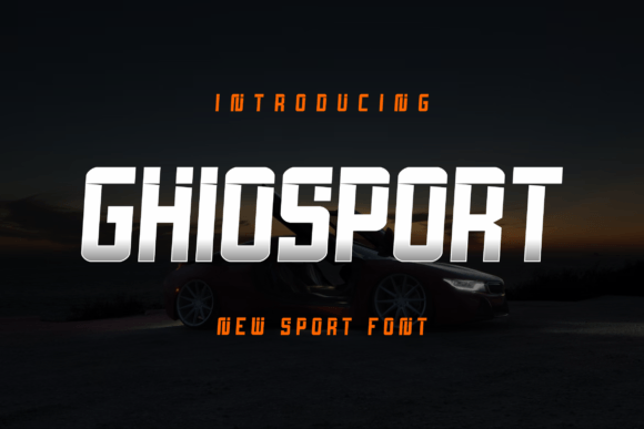 Ghiosport Font for Bold Brand Identity Projects