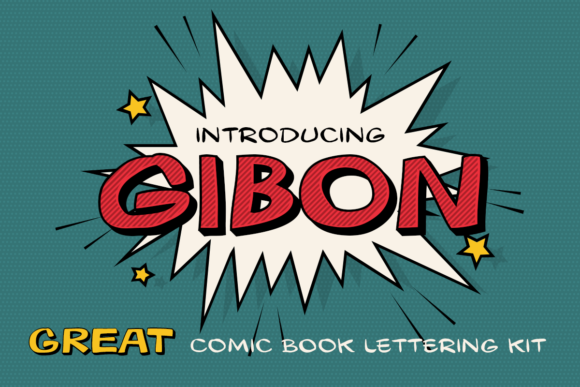 Gibon Family: A Hand-Drawn Display Font for Makers