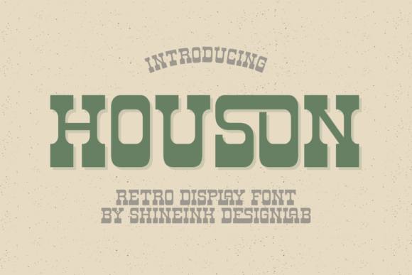 Houson: A Retro Western Display Font for Scroll-Stopping Brand Content