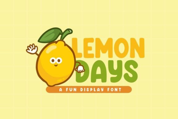 Lemon Days Display Font for Playful Campaign Design