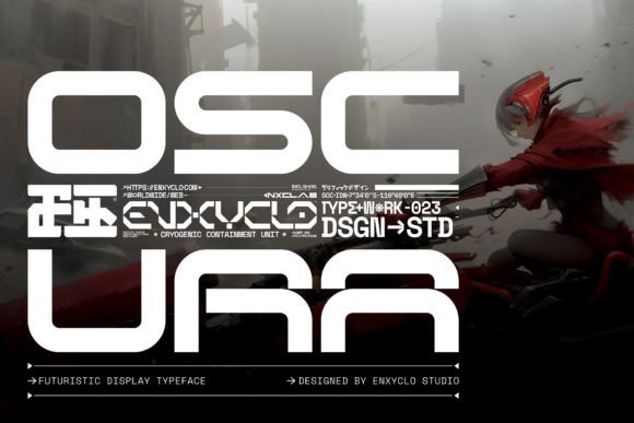 Oscura: A Futuristic Display Font for Bold Visual Impact