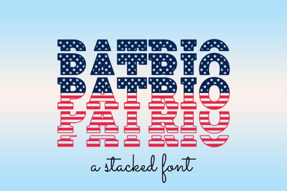 Patrio: A USA Flag-Inspired Display Font for Editorial Design