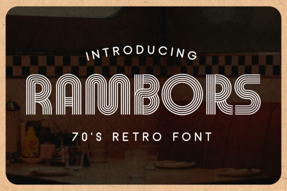 Rambors - Nostalgic Retro: A Display Font for Modern-Futuristic Campaigns