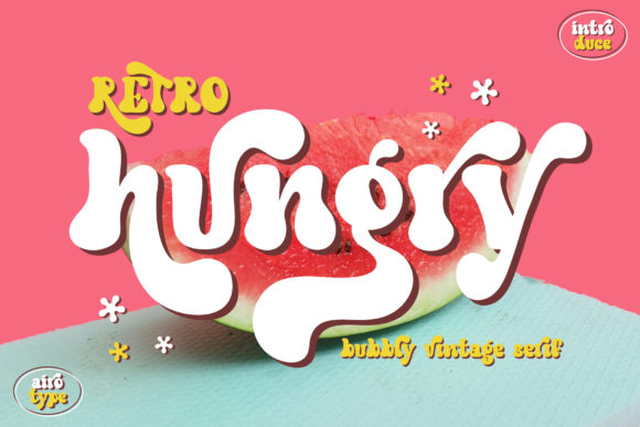Retro Hungry Display Font for Makers