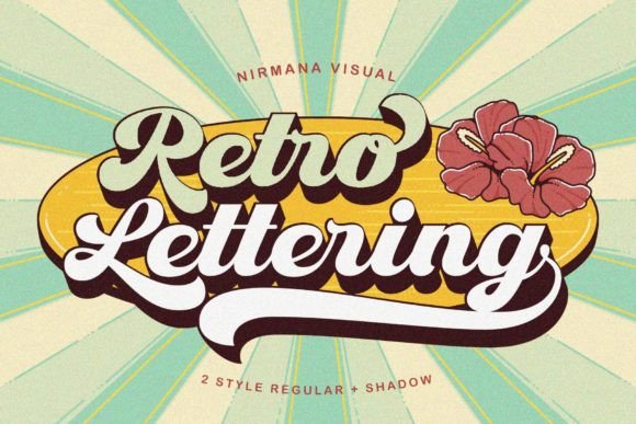 Retro Lettering Display Font for Modern Web Design