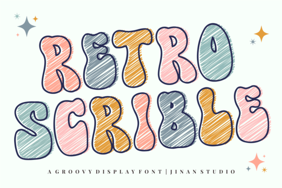 Retro Scrible Display Font for Handmade Creators