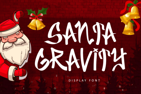 Santa Gravity: A Fun Display Font for Christmas Design
