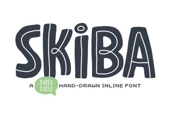 Skiba: Playful Hand-Drawn Display Font for Branding Projects