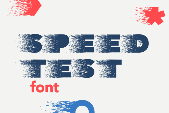 Speed Test Font: Bold Dry Brush Display Typeface