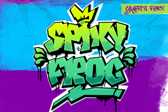 Spiky Frog Display Font for Bold Campaign Headings