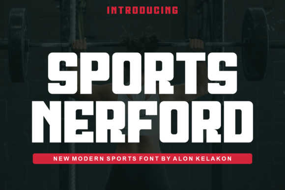 Sports Nerford Display Font for Bold Handmade Designs