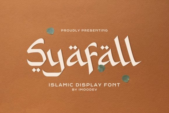 Syafall: An Elegant Arabic-Style Display Font for Brand Builders