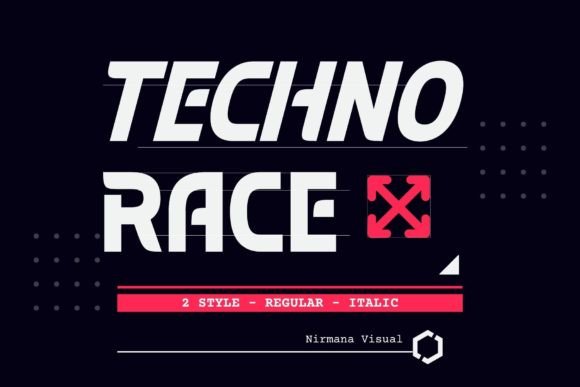 Techno Race: A Sporty Display Font for Editorial Impact
