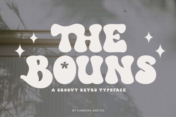 The Bouns: A Modern Retro Display Font for Boho Branding