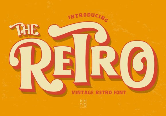 The Retro Font: A Clean Vintage Display Typeface