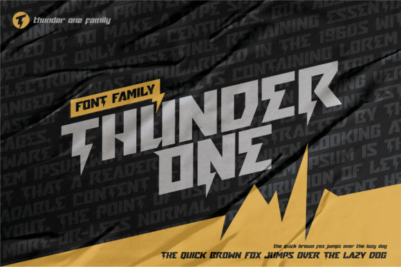 Thunder One: A Bold Display Font for High-Impact Campaigns