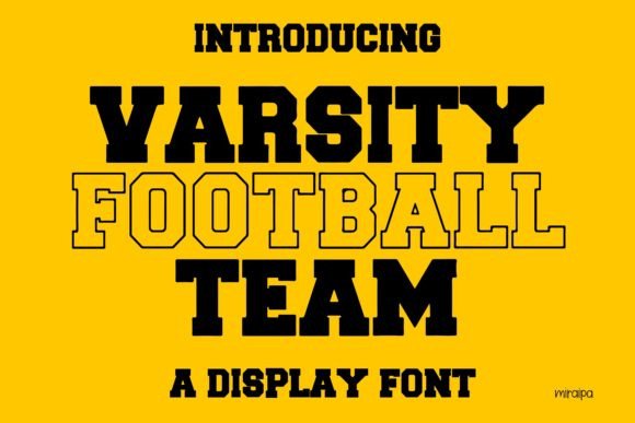 Varsity Football Team Font for Bold Campaign Headlines