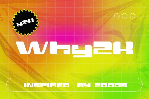 Why2k: A Bold Retro Font for Small Business Branding