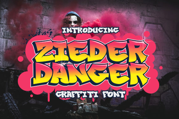 Zieder Danger Basic Graffiti Font for Bold Digital Branding